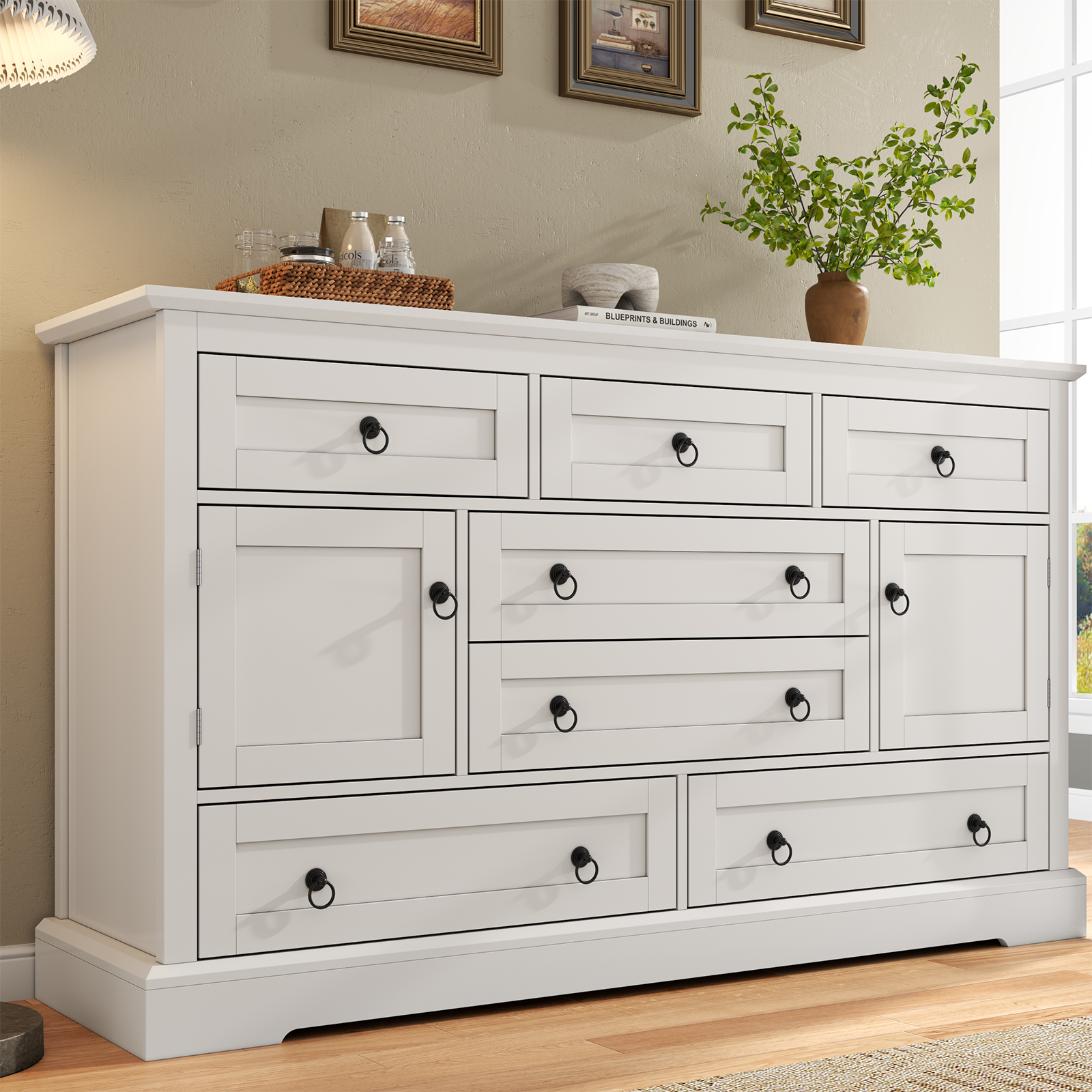 Farmhouse 7 Drawer Dresser